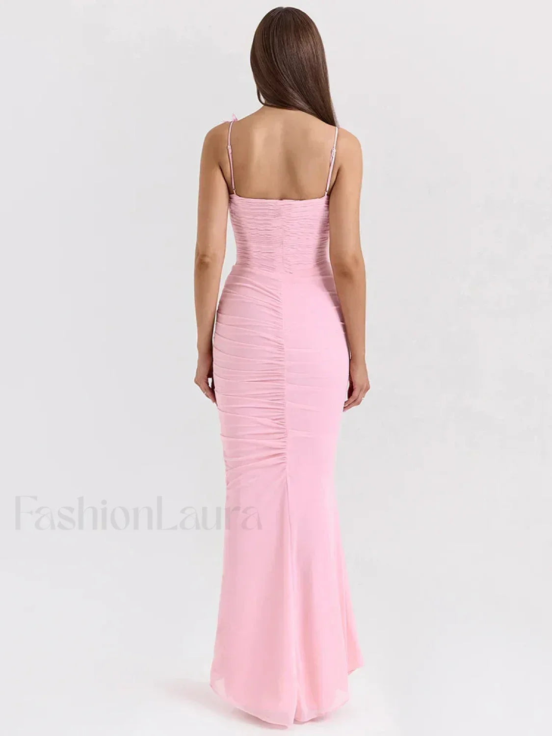 Bow Spaghetti Off Shoulder Maxi Dress 2