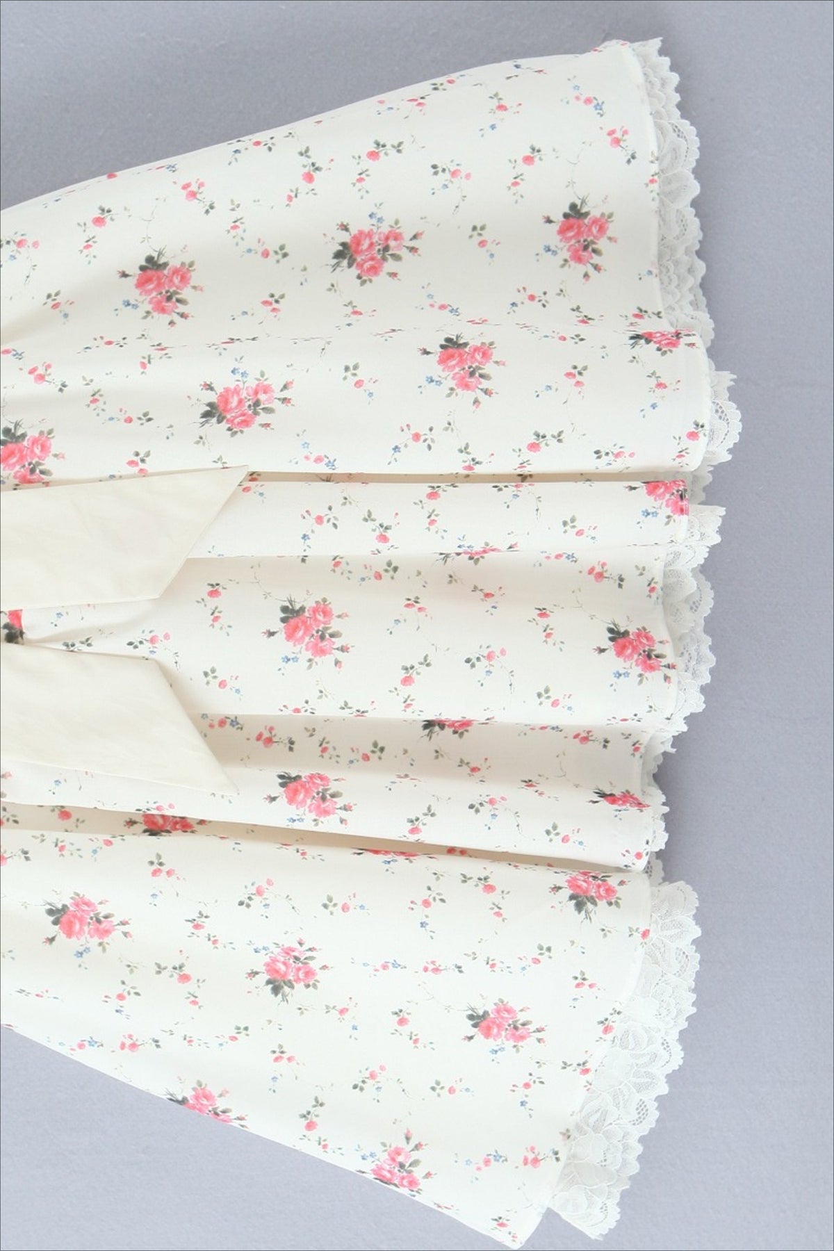 Off Shoulder Lace Trim Ribbon Bow Corset Bodice Floral Print Mini Dress 6
