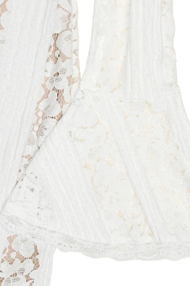 Lace Off Shoulder Maxi Dress 7