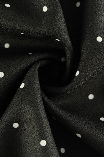Polka Dot V-Neck Sleeveless A-Line Mini Dress 4