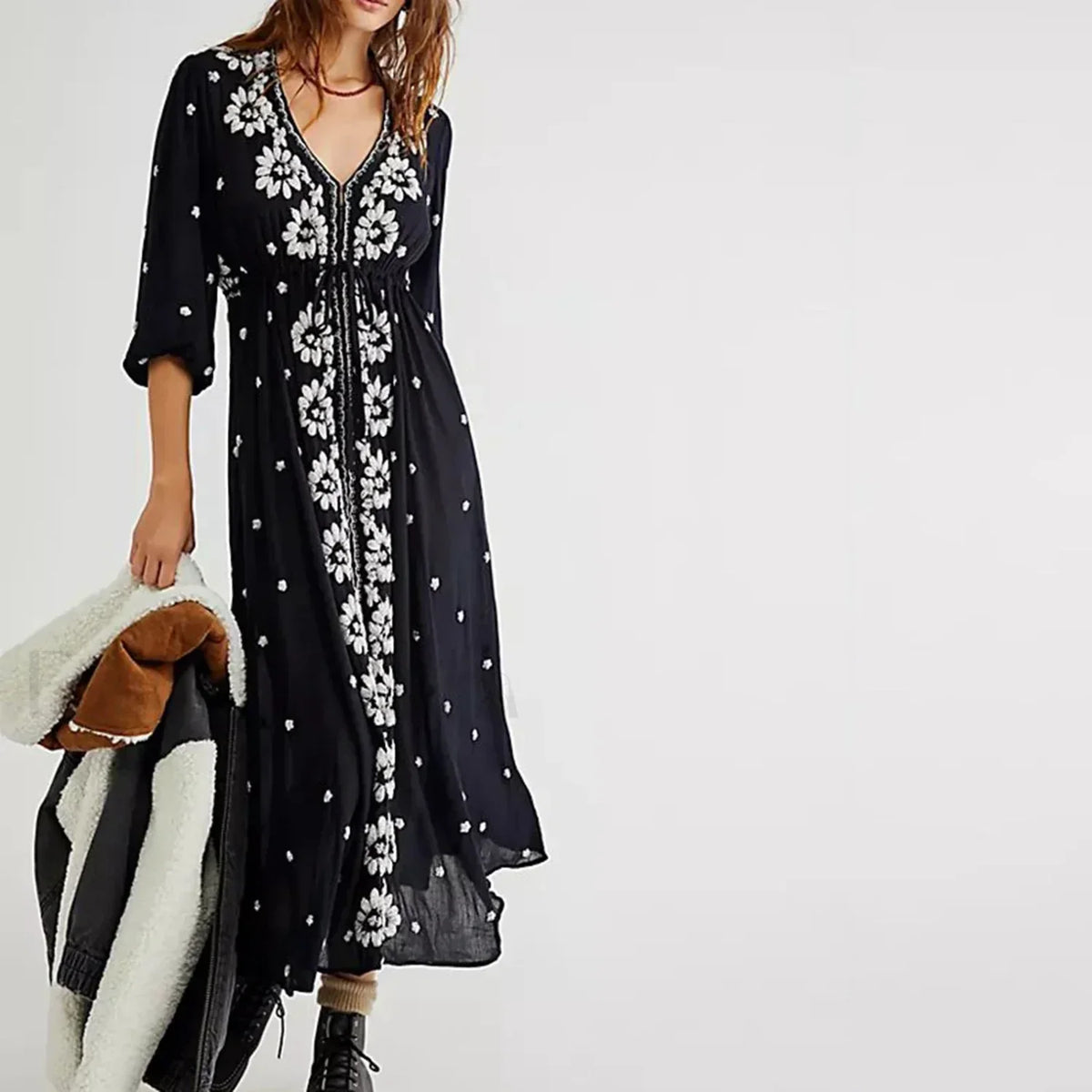 Floral Swing Maxi Dress 7