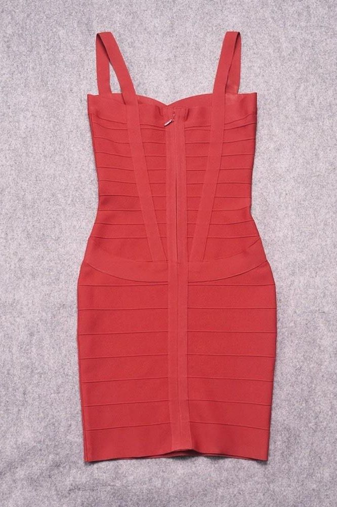 Red Wine Bandage Sweetheart Neck Criss Cross Bodycon Mini Dress 11