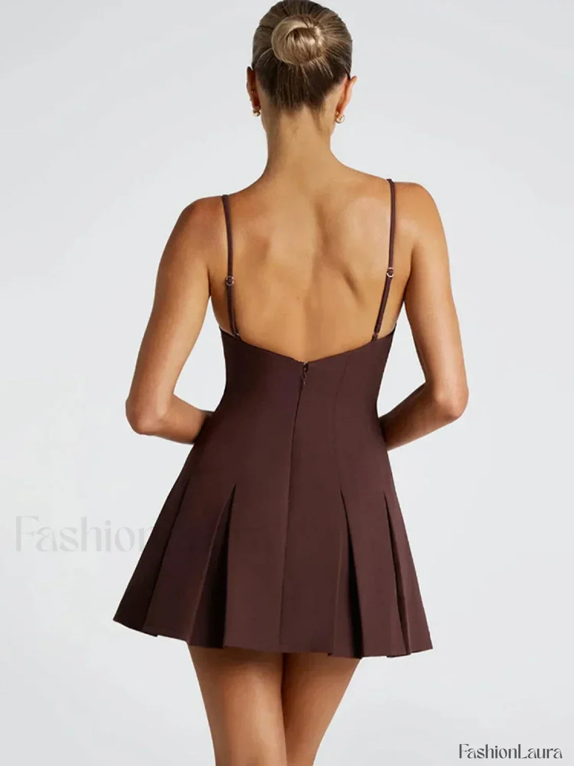 High Waist A-Line Mini Dress 21