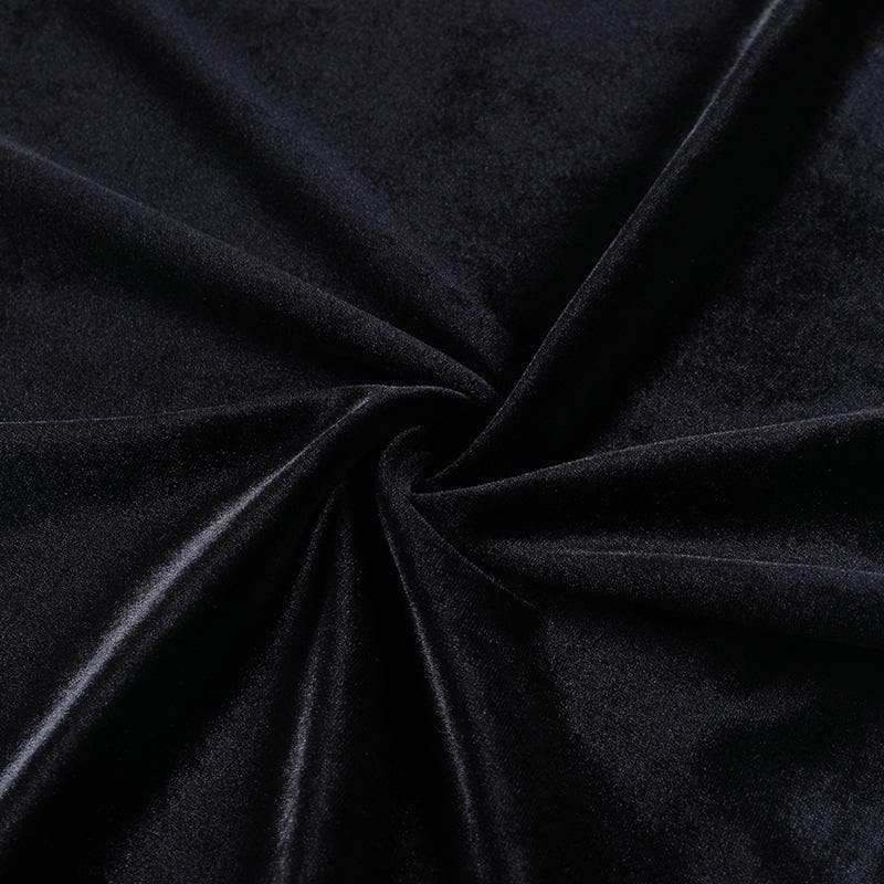 Sweetheart Velvet Bodice Lace Puff Sleeve Ruffle Hem Mini Dress 8