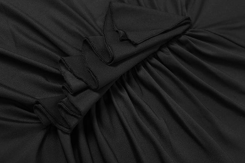 Boat Neck Ruched Thumbhole Long Sleeve Maxi Dress 6