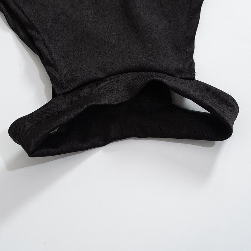 Halter Neck Ring Detail Side Cutout Strap Midi Dress 6
