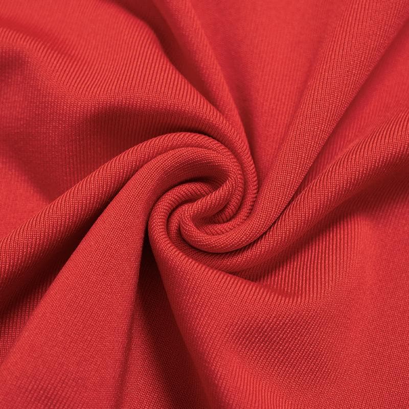 Halter Keyhole Neck Rosette Applique Cascading Ruffle Side Mini Dress 7