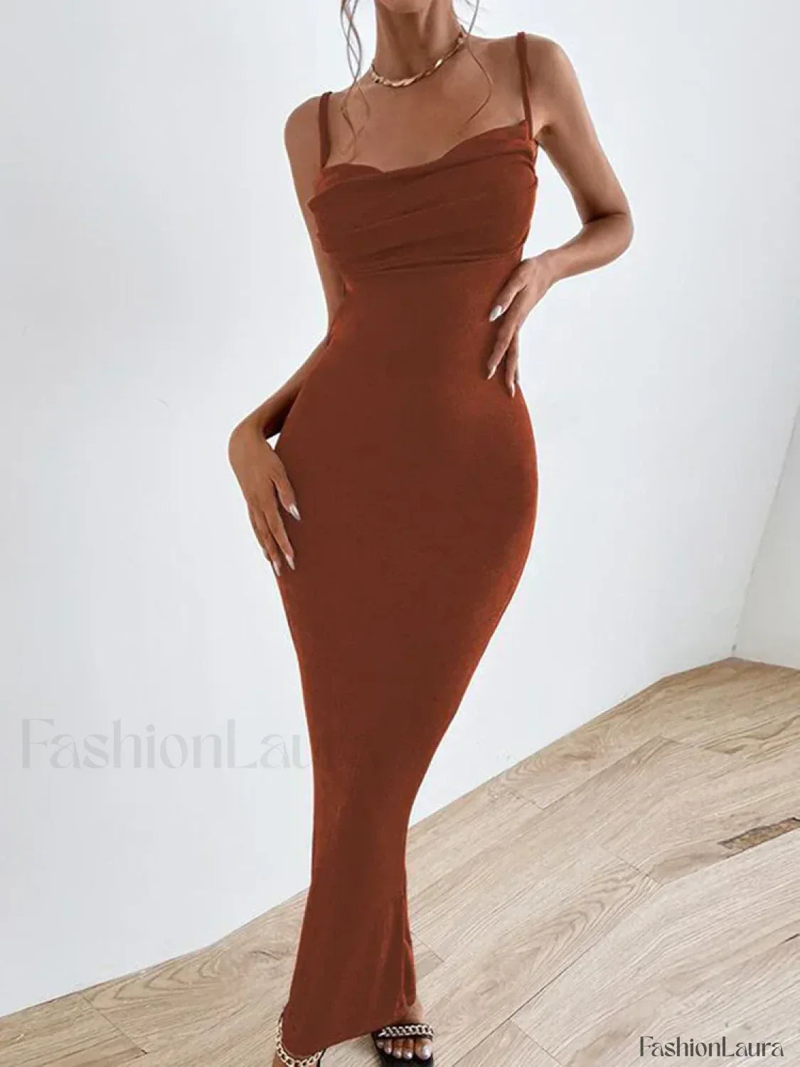 Strapless Backless Midi Dress 15