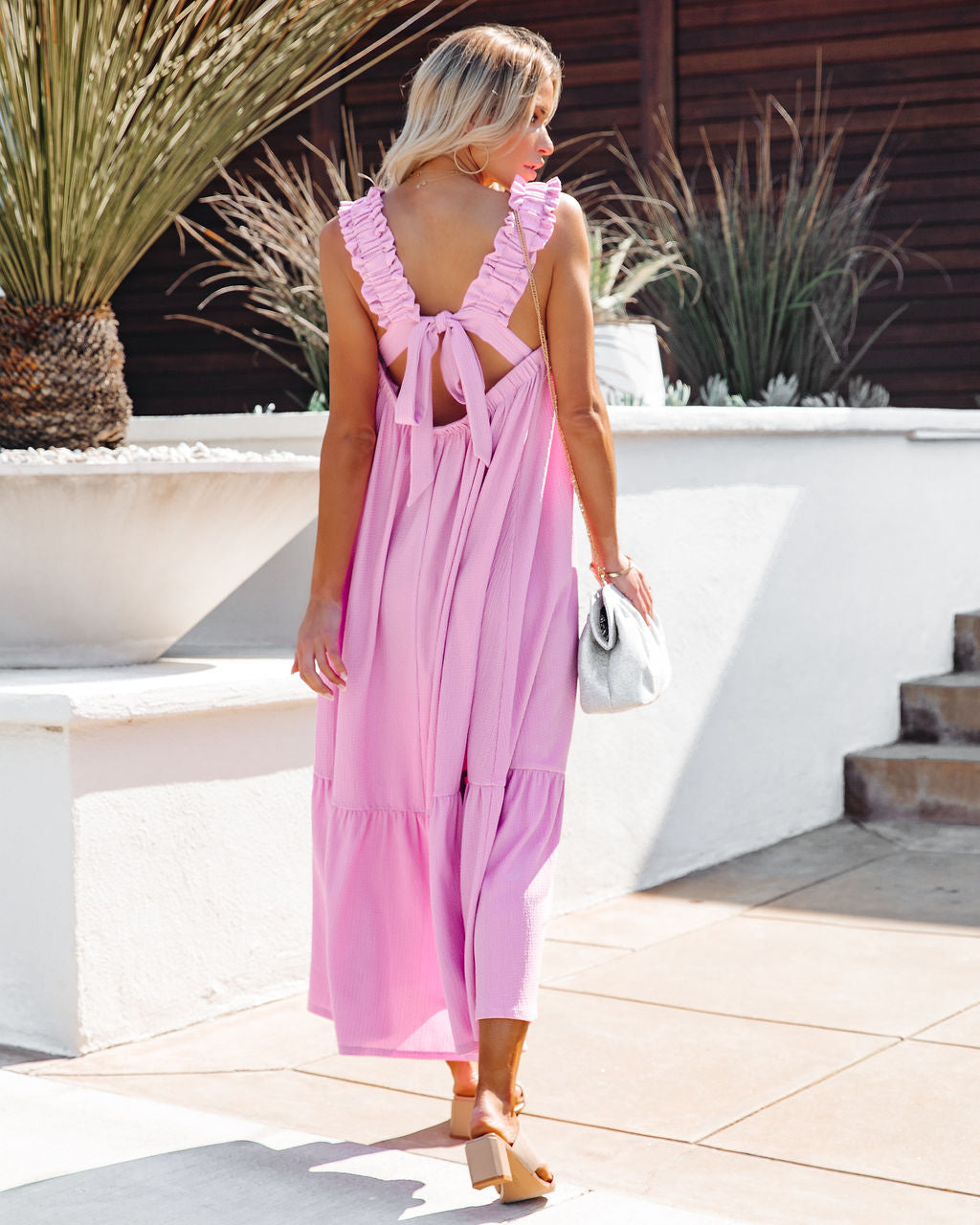 Spaghetti Strap Ruched Column Maxi Gown 2