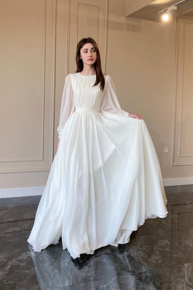 White Lantern Sleeve Pearl Sheer Maxi Dress 3