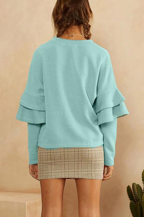 Candy-colored Bat Long Sleeve Sweater