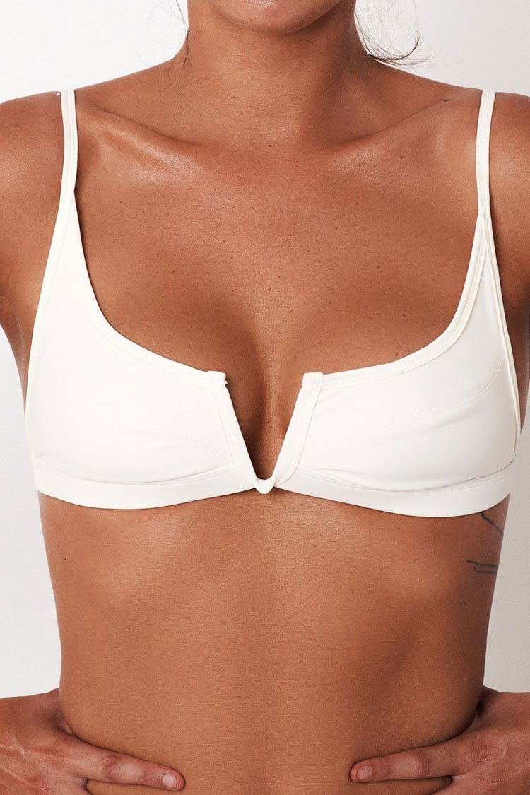Sexy V Neck Brazilian Bikini Top