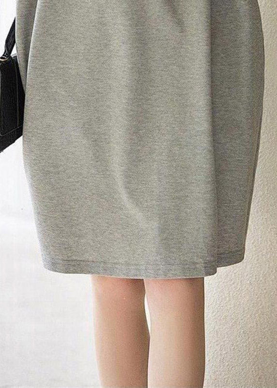 Peter Pan Collar Button Front Short Sleeve Cotton Maxi Shirt Dress 3
