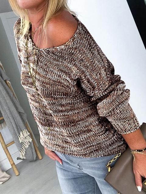 Casual Loose Deep V-neck Sweater