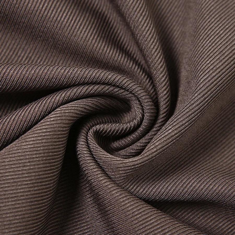Ruched Buckle Detail Asymmetric Pointed Hem Sleeveless Mini Dress 6