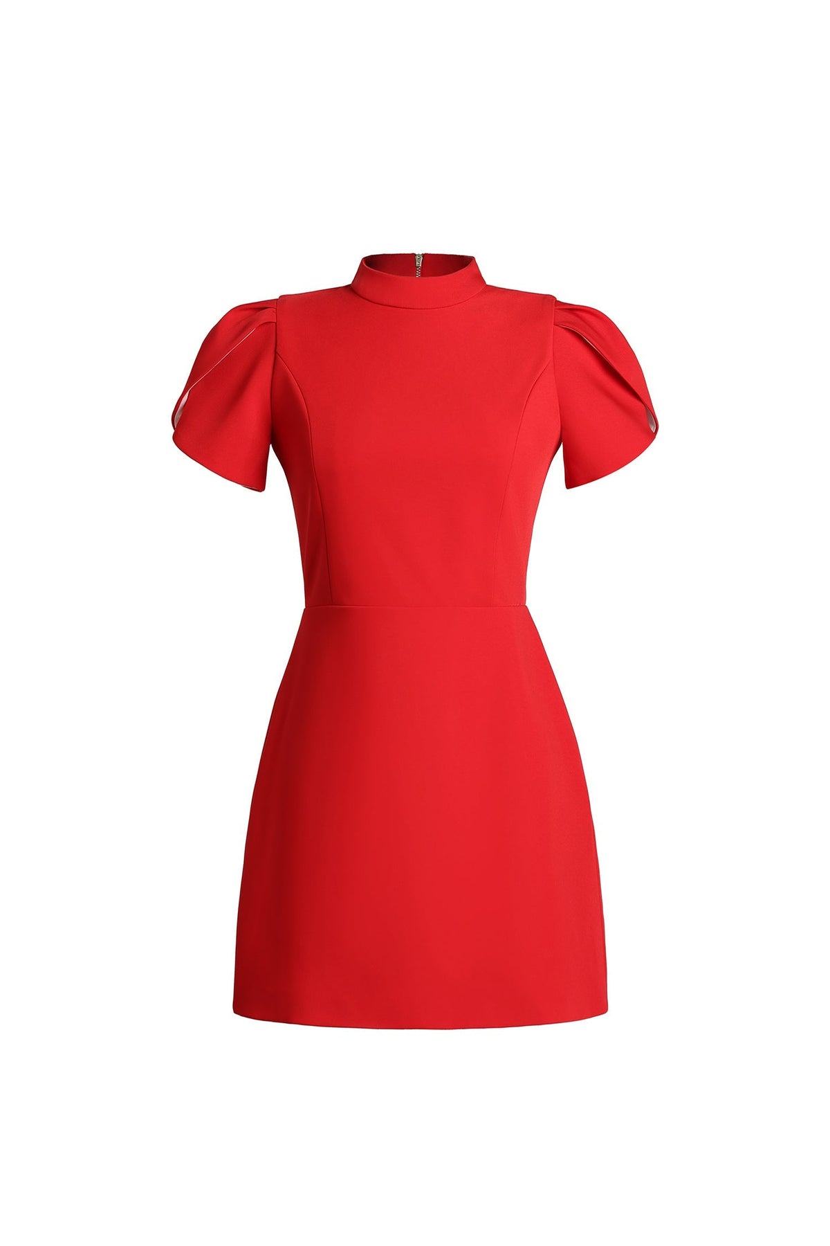 Halter Neck Open Back Drape Bandage Mini Dress