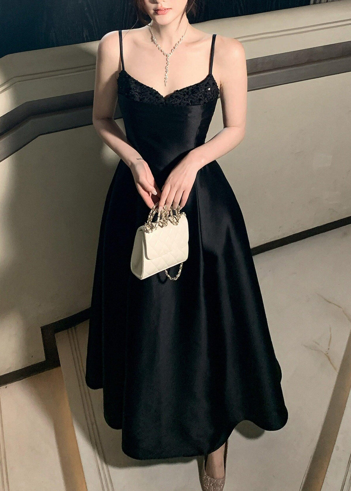 Sequin Bodice Sweetheart Strapless Pleated Ball Gown 3