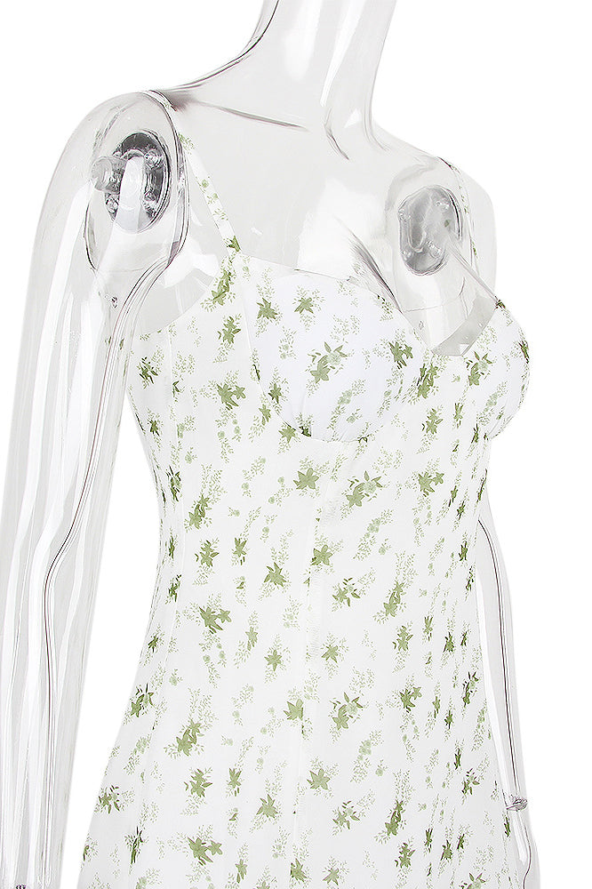 Sweetheart Spaghetti Strap Chiffon Mini Dress 11