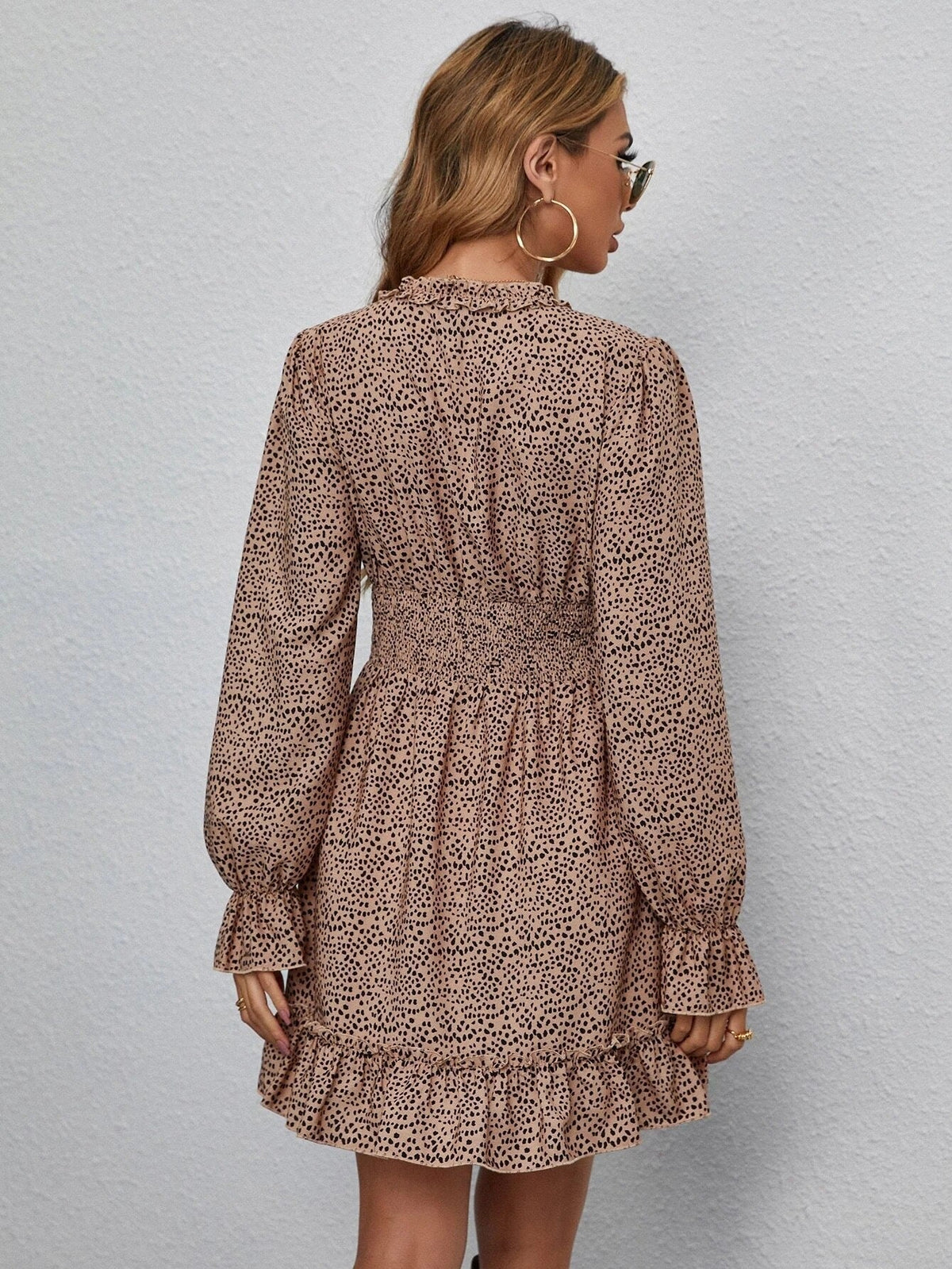 Printed Wrap Midi Dress 2
