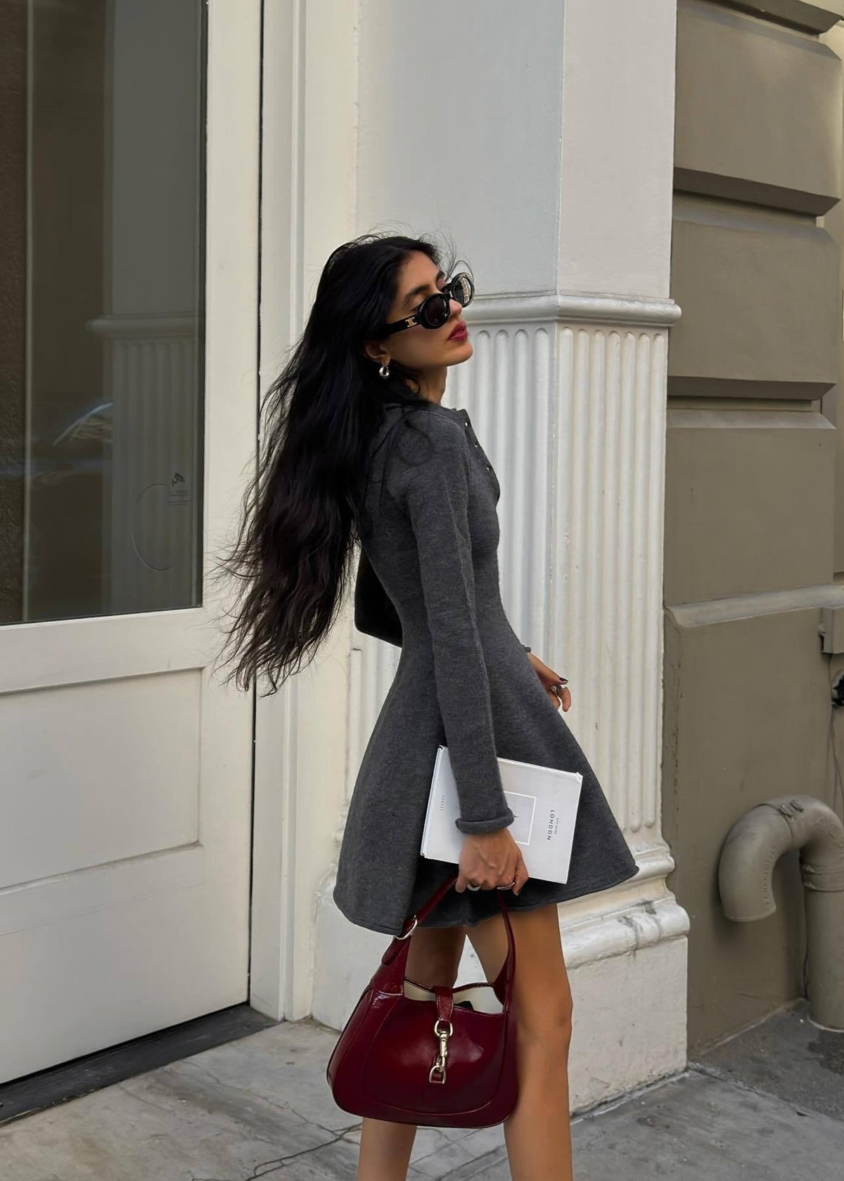 Henley Collar Ribbed Knit Fit and Flare Mini Dress 5