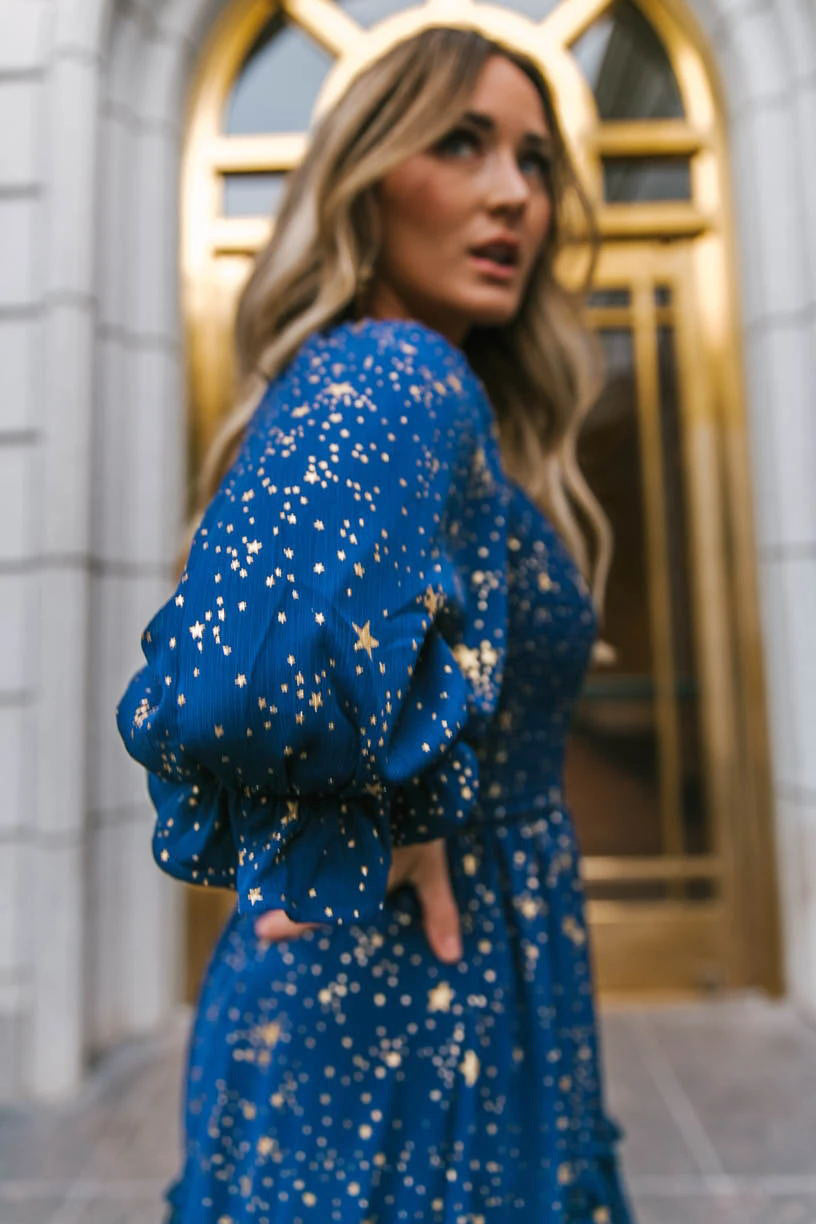 Printed Ruffle Tiered Midi Dress 3