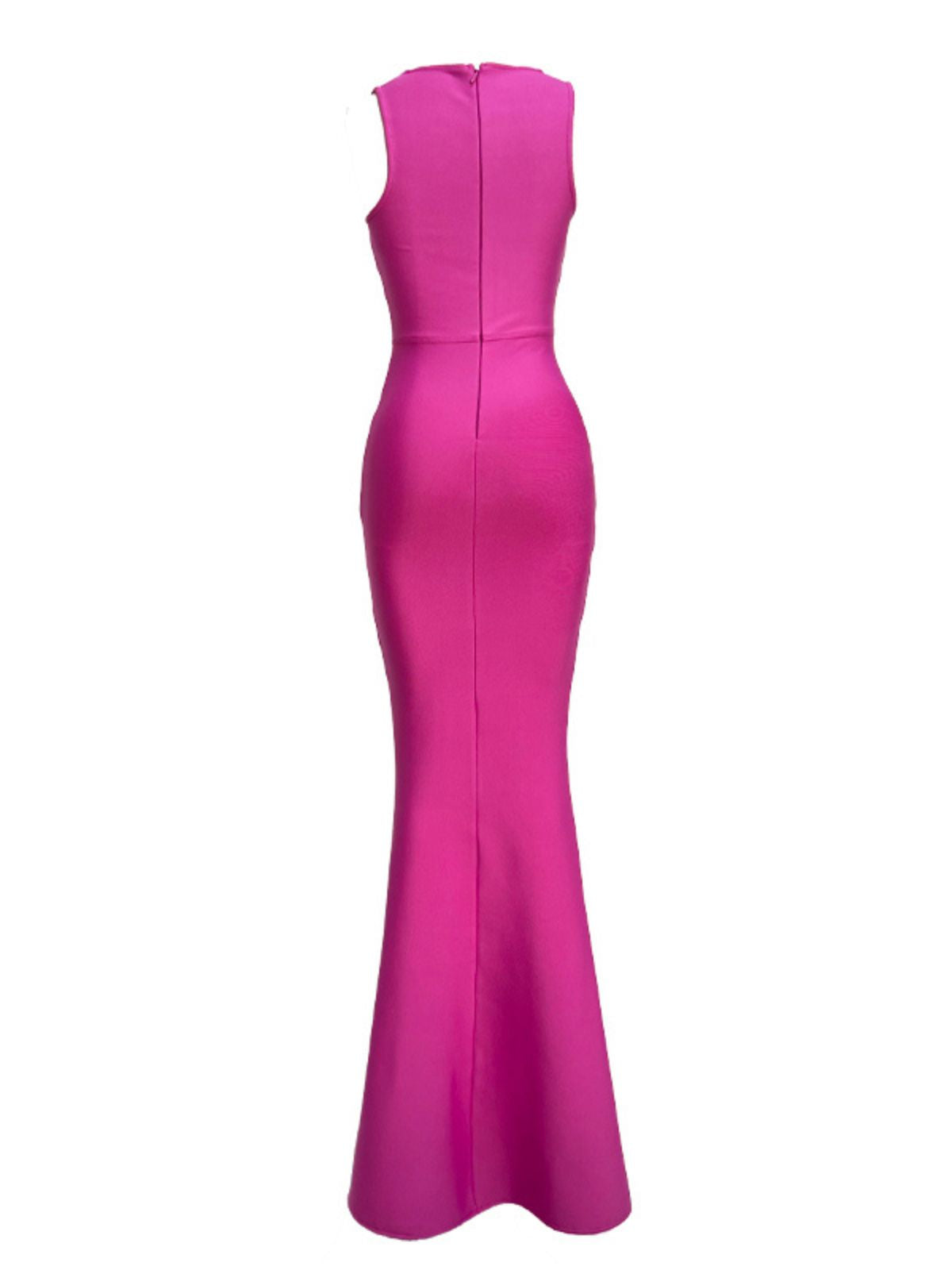 Strapless Sweetheart Bandage Column Maxi Dress 7