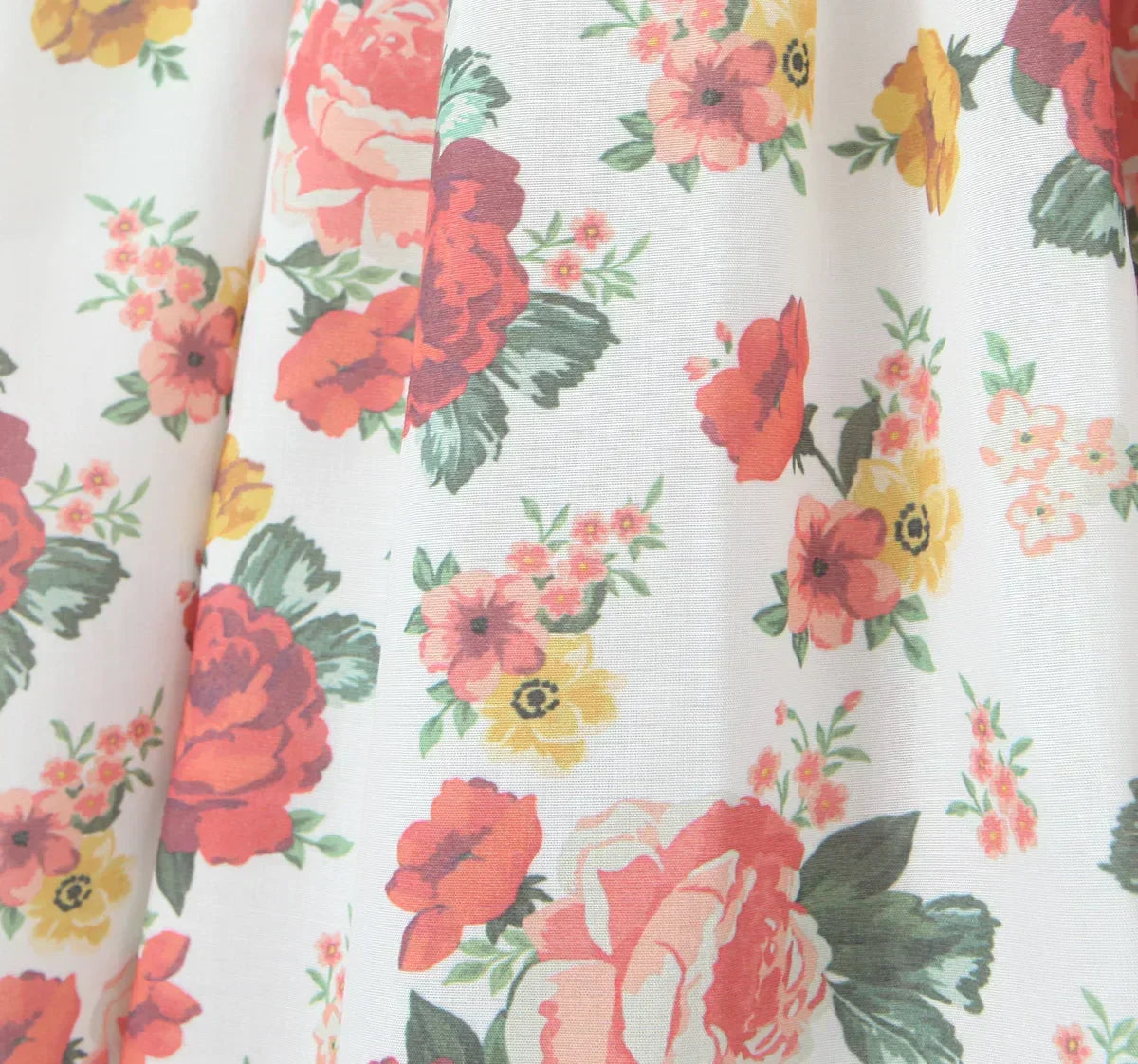 Sweetheart Neck Floral Print Bustier Tiered Ruffle Midi Dress 7