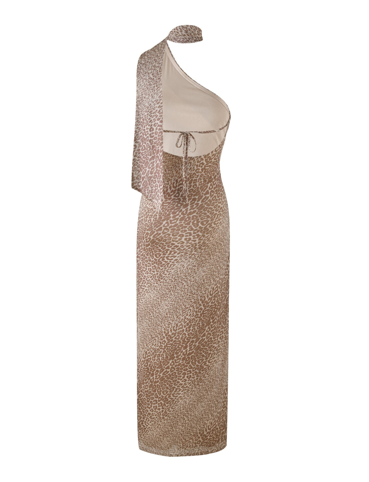 One Shoulder Print Bodycon Maxi Dress 8