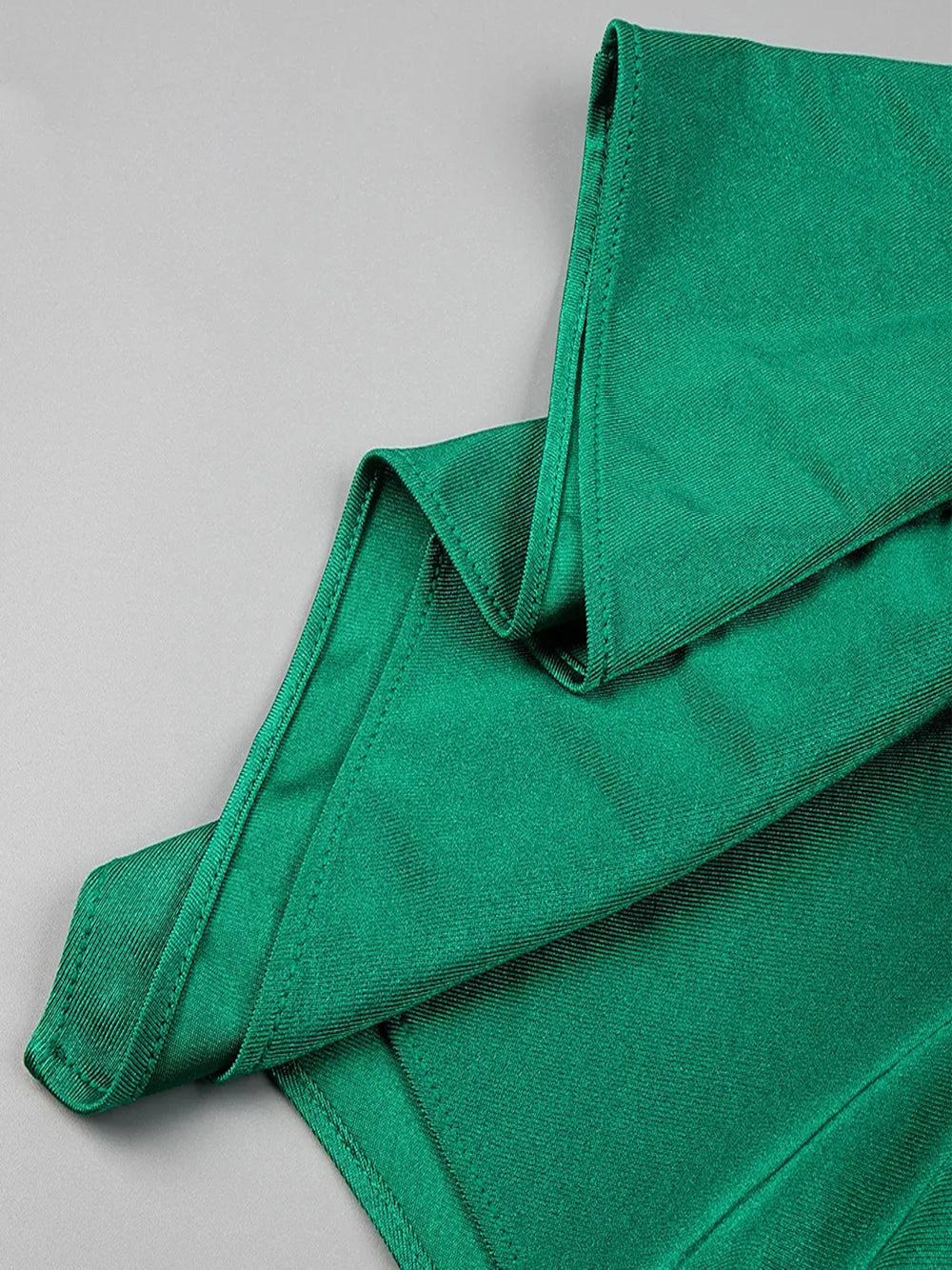 Plunging V Neck Ruched Cape Sleeve Glove Opera Mini Dress 14