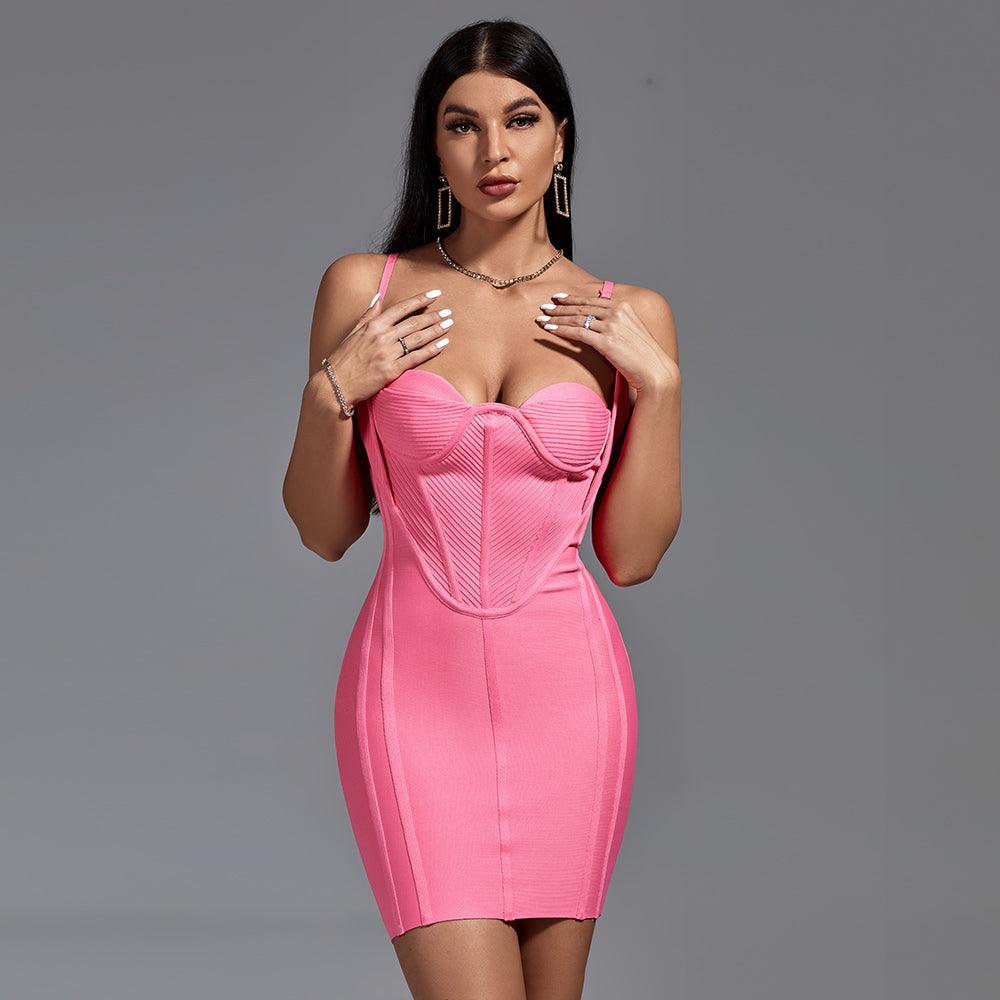 Strapless Corset Bodice Bodycon Mini Dress 3