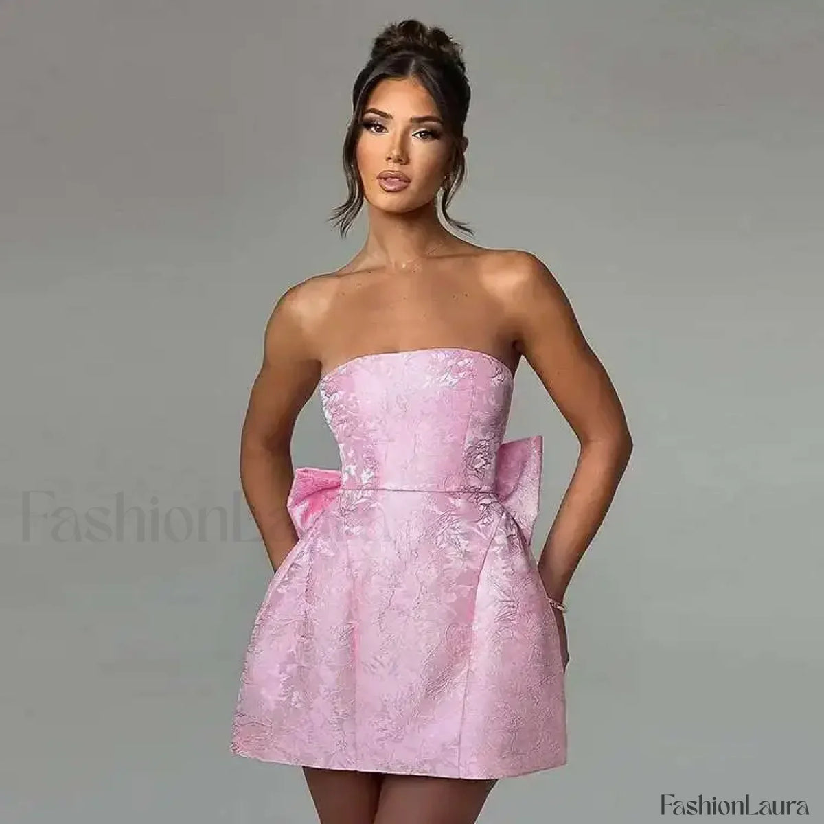 Bow Bandage Mini Dress 9