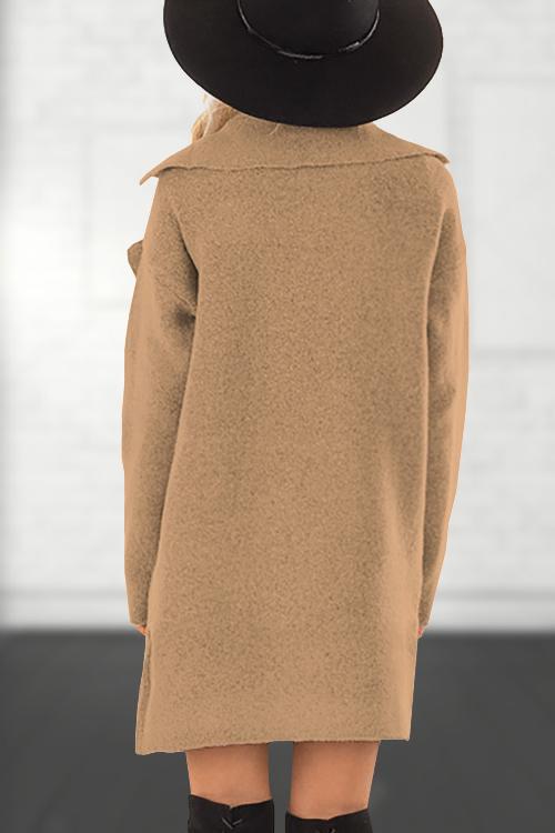 Casual Pocket Woolen Coat
