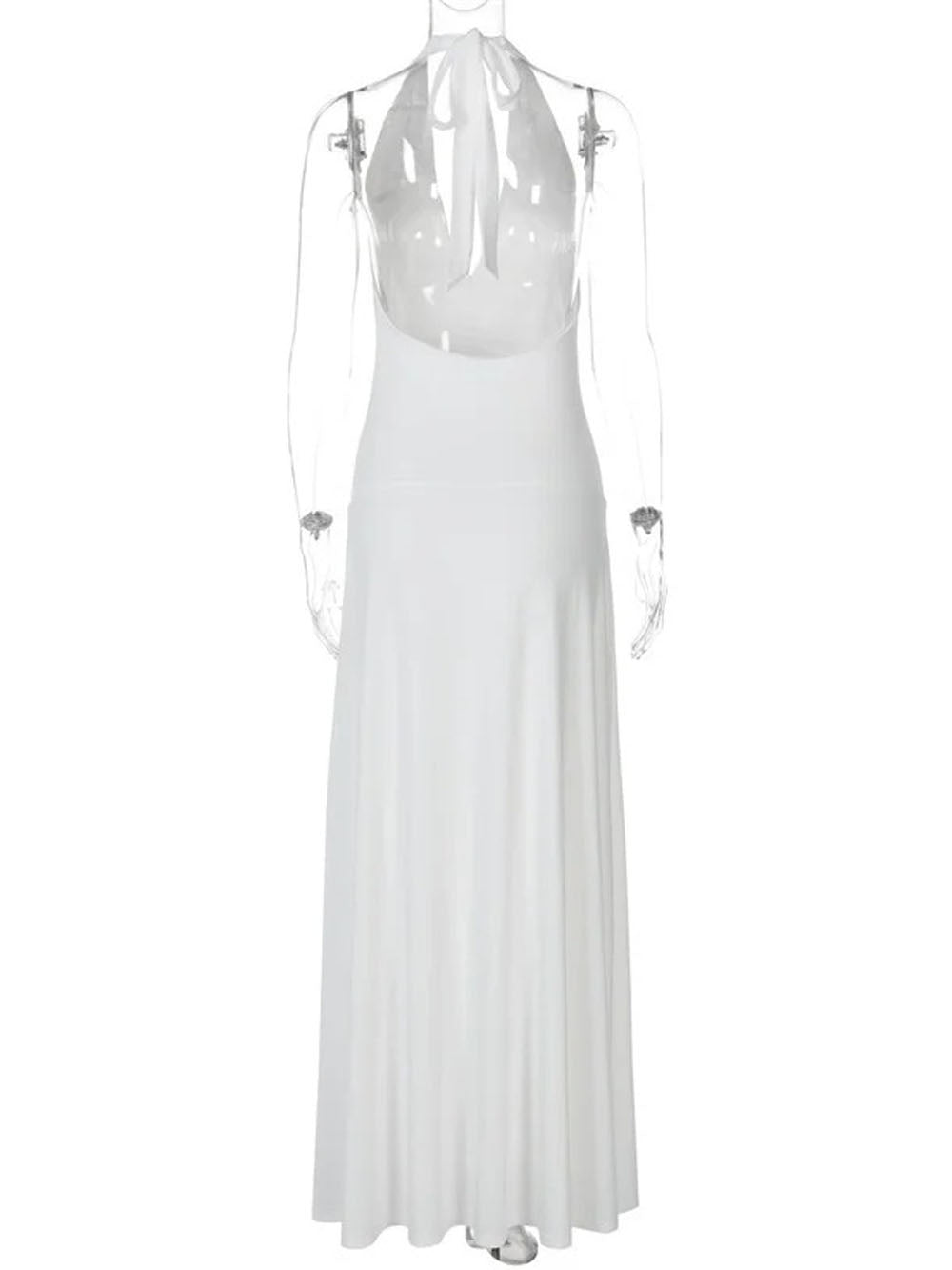 Wide Strap Plunge V-Neck Horizontal Ruched Bodycon Floor-Length Maxi Dress 12
