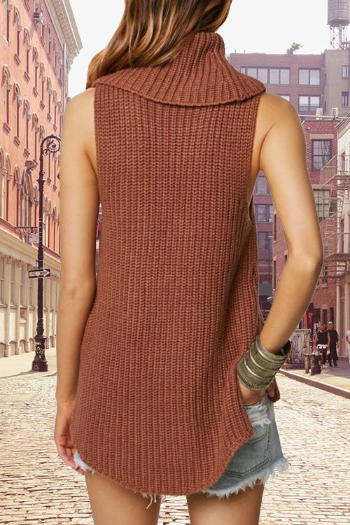 New Loose Solid Color Turtleneck Sweater