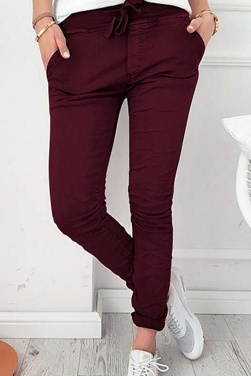 Casual Slim Tight-fitting Stretch Pants
