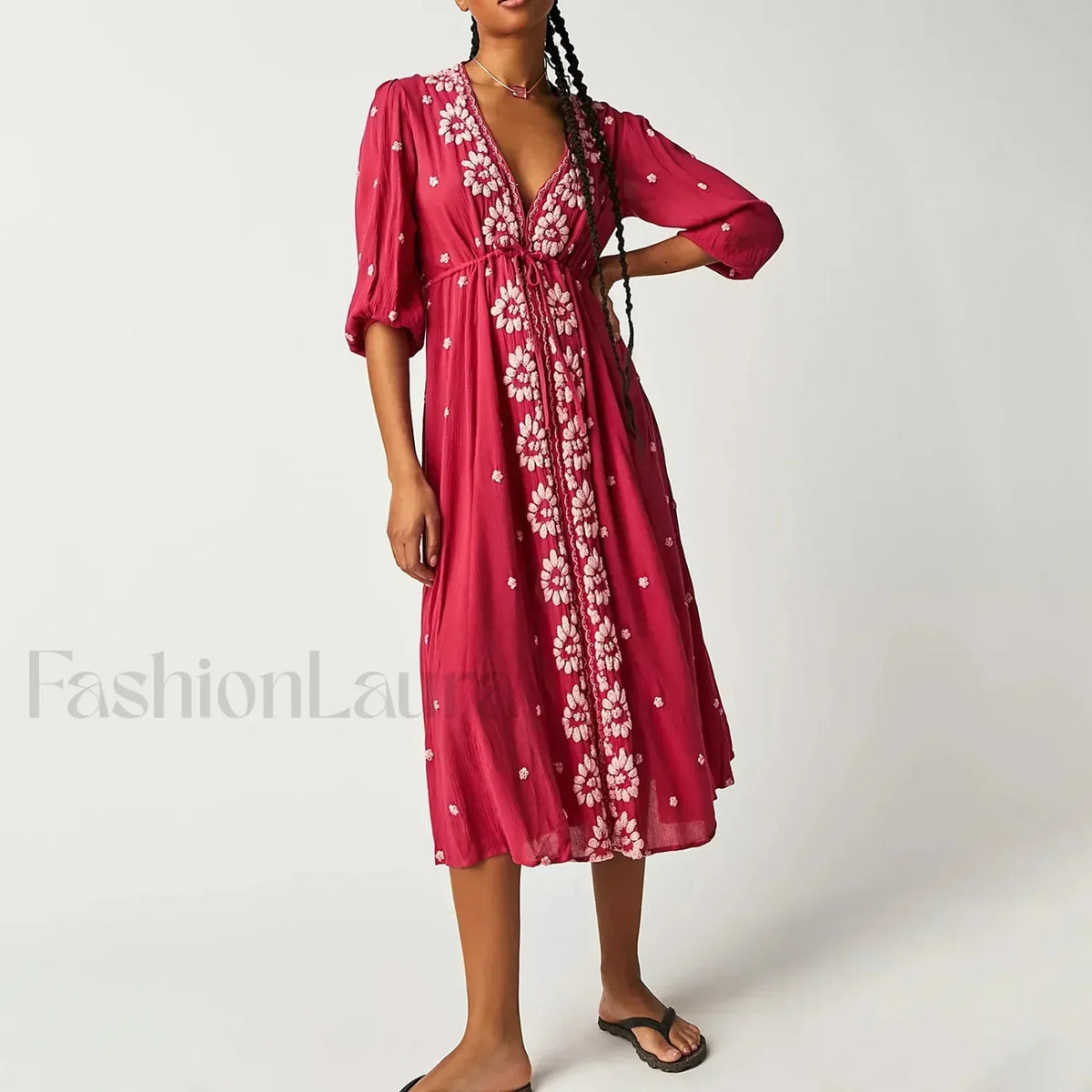 Floral Swing Maxi Dress 5