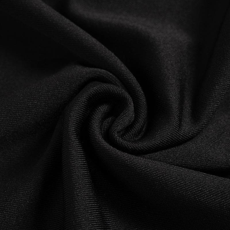 Off Shoulder Satin Ribbon Bow Thumbhole Long Sleeve Mini Dress 9