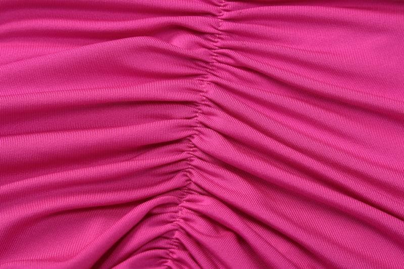 Halter Gathered Neck Bodycon Column Maxi Dress 7