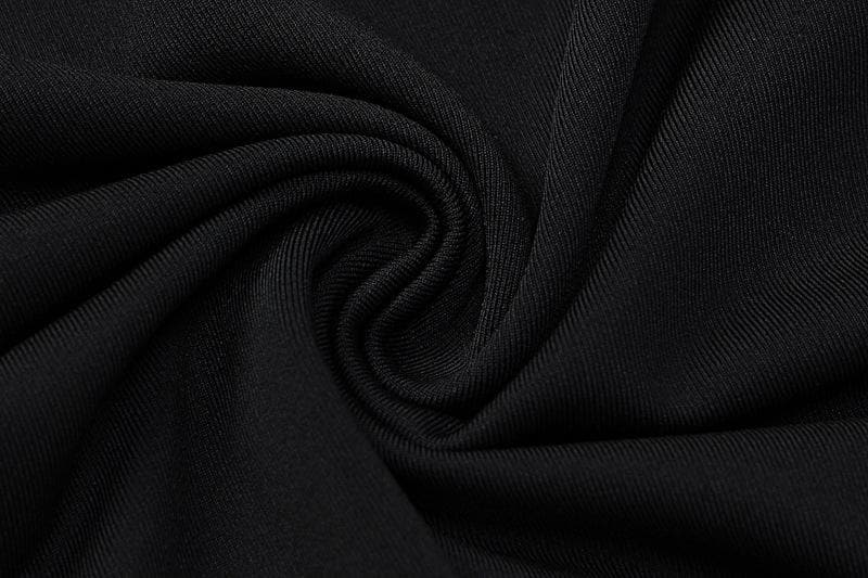 Wide Strap Deep Plunge Oval Cutout Bodycon Column Maxi Dress 7