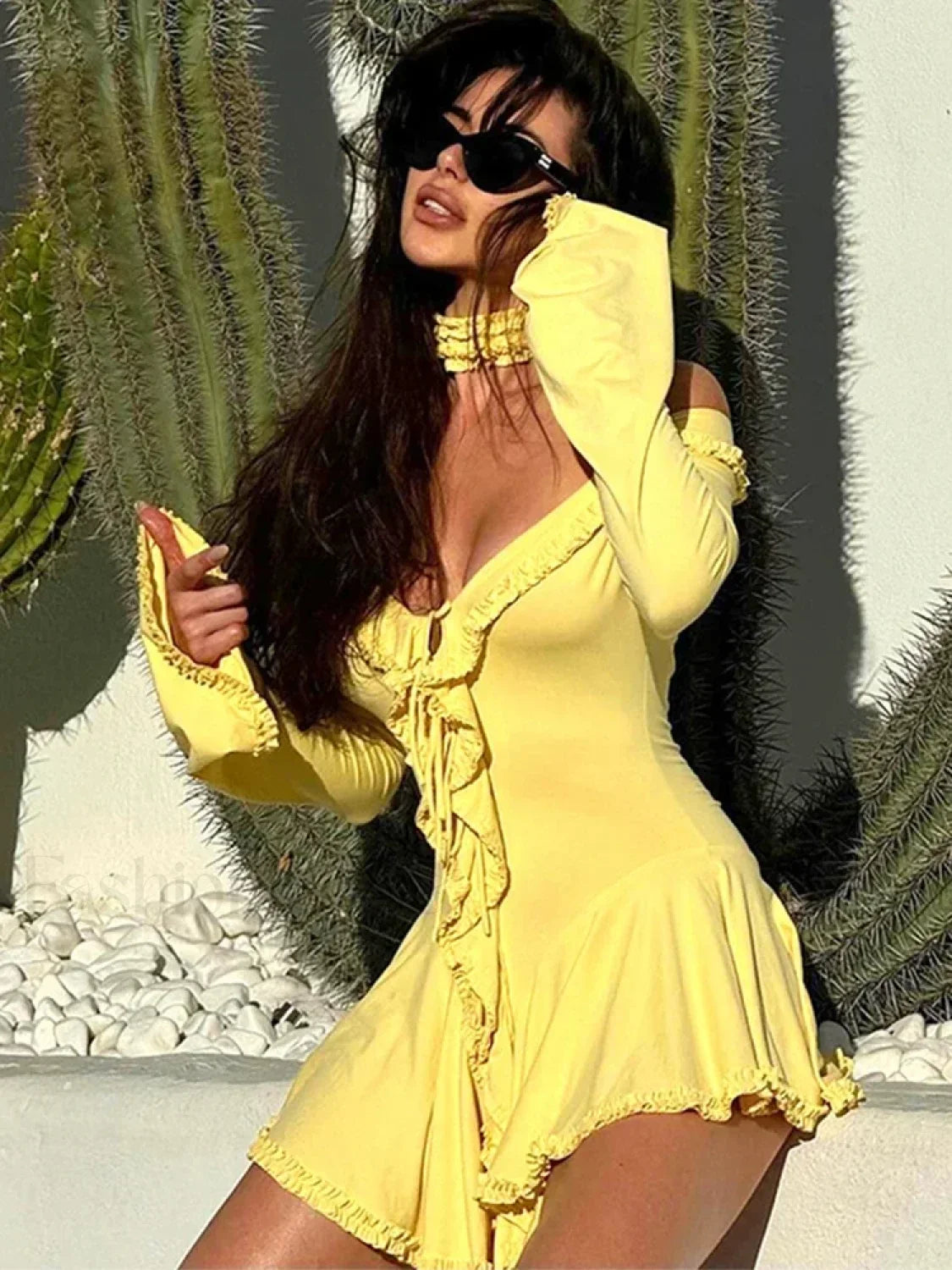 Lace Off Shoulder Slim Mini Dress 9