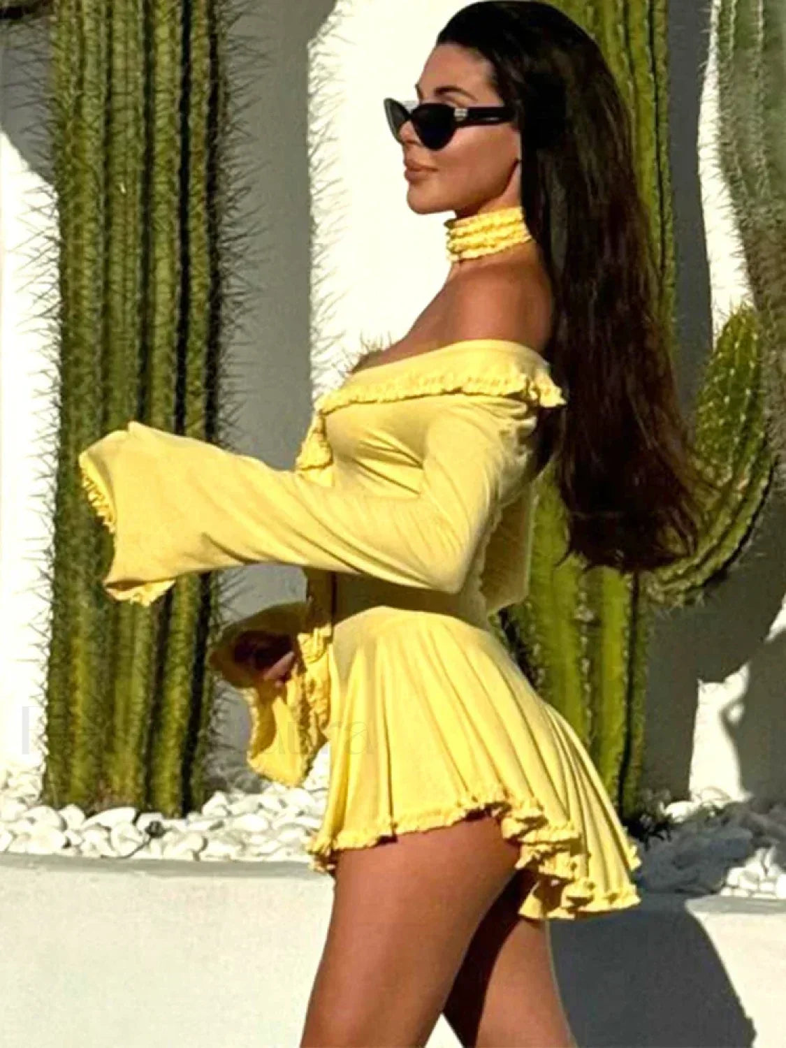 Lace Off Shoulder Slim Mini Dress 8