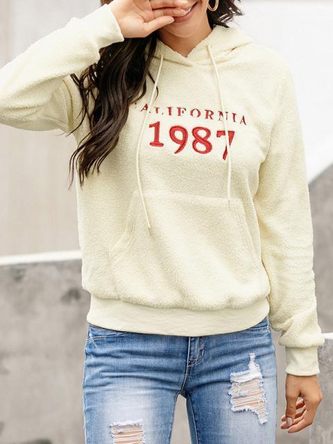 Letter Print Pullover Sweater