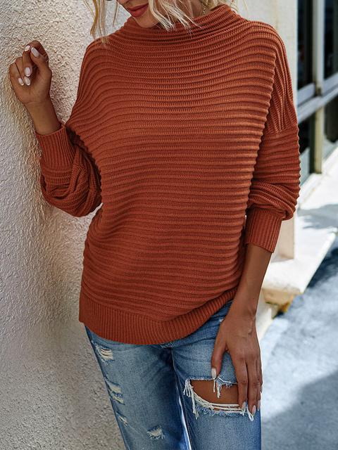 Long Sleeve Knitting Turtleneck Sweater