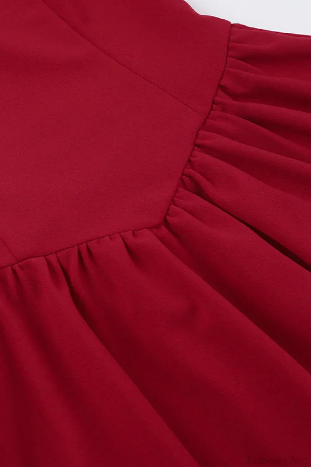 Scoop Neck Bow Detail Drop Waist Flared Skater Mini Dress 5