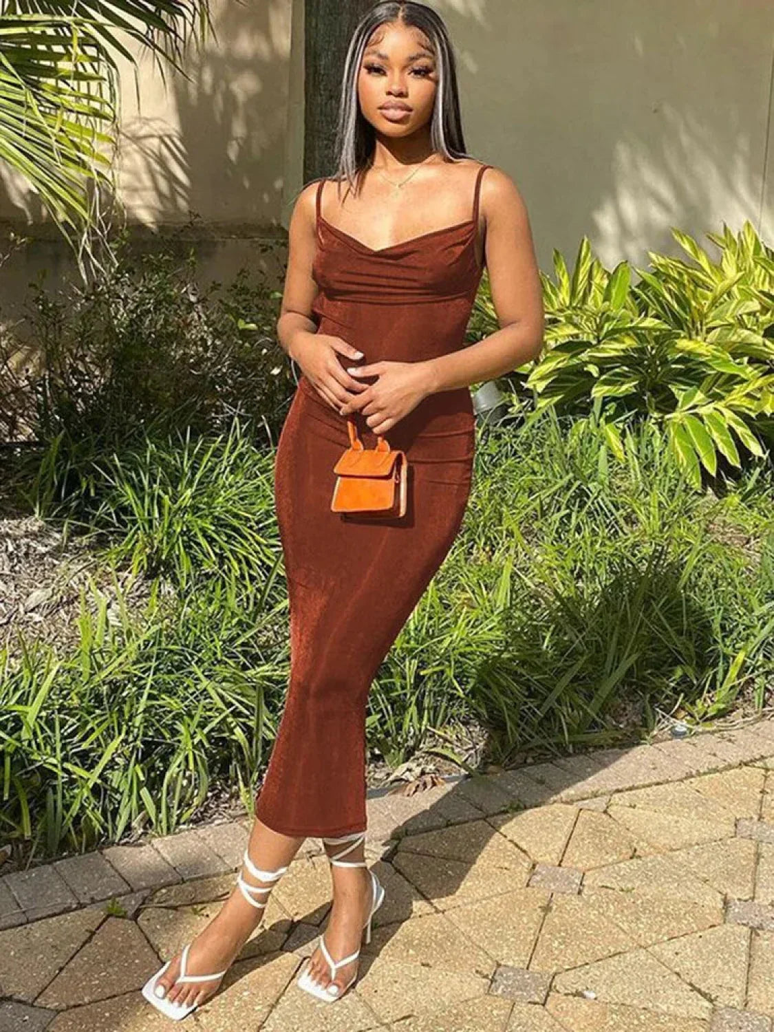 Strapless Backless Midi Dress 11