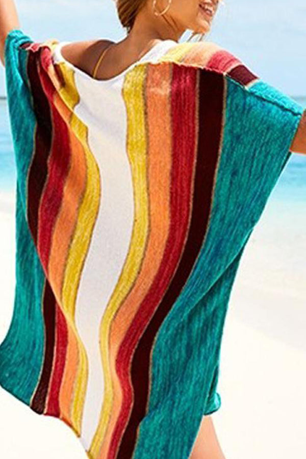 Rainbow Style Crochet Cover-Up