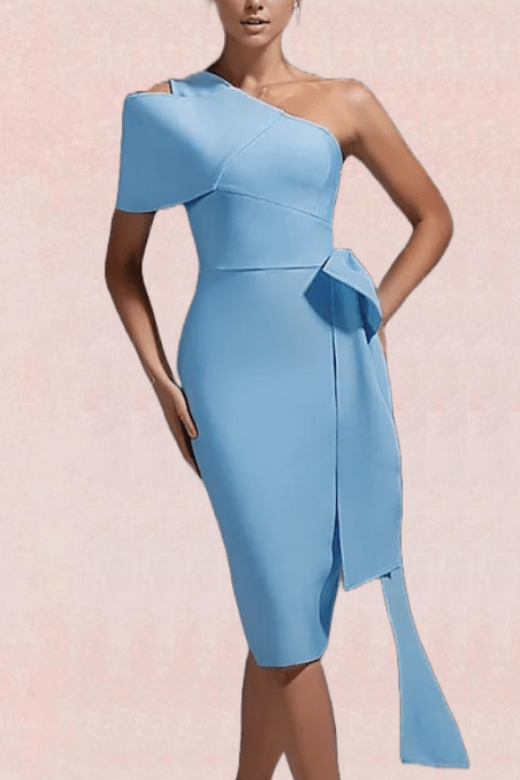 Pav Bandage Midi Dress - Sky Blue